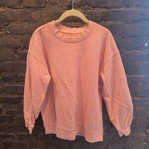 Pink Lululemon Perfectly Oversized Crew Neck Sweatshirt